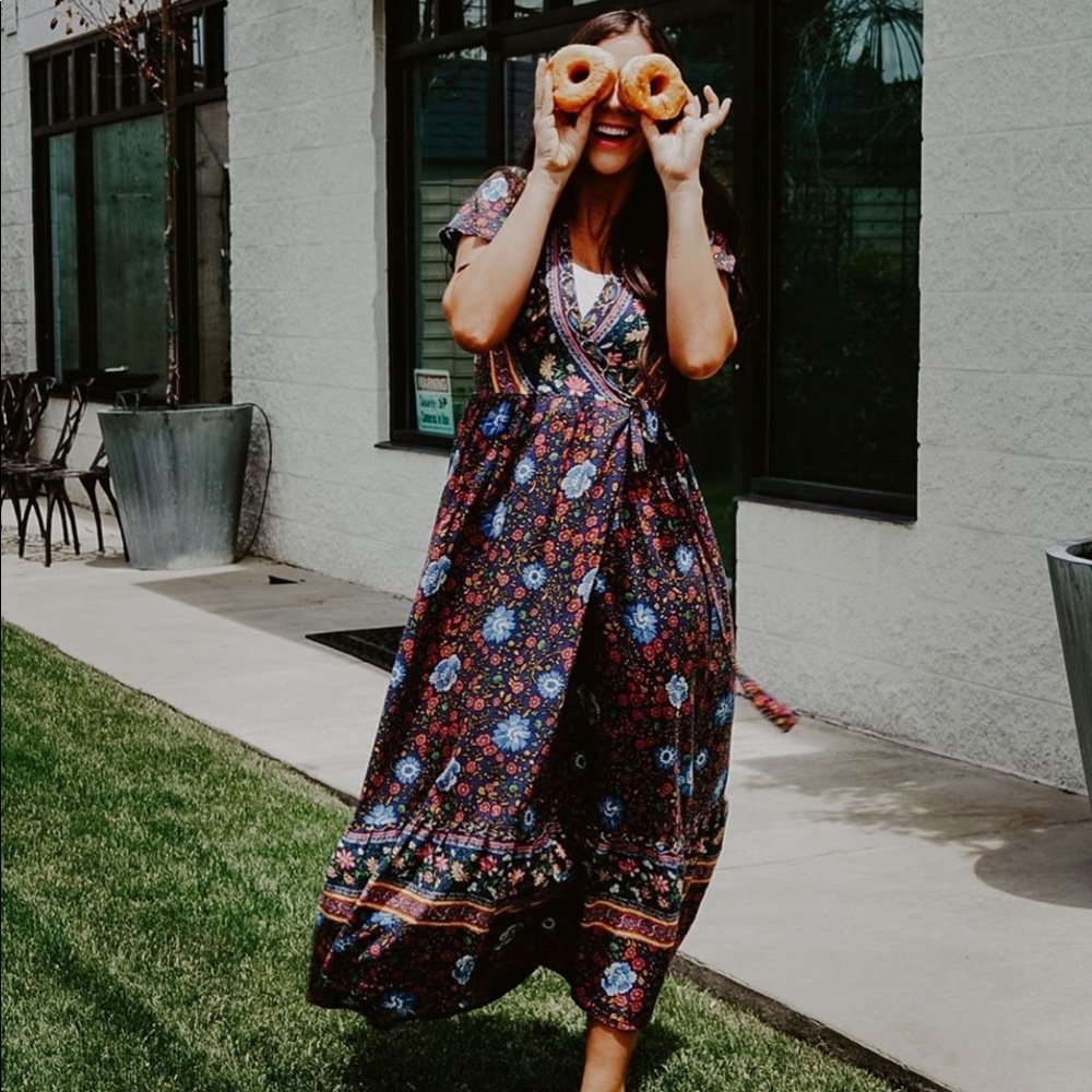 Boutique dress. Super pretty pattern